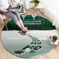 Golf Christmas Round Carpet Driving Home Fooore Xmas - Wonder Print Shop