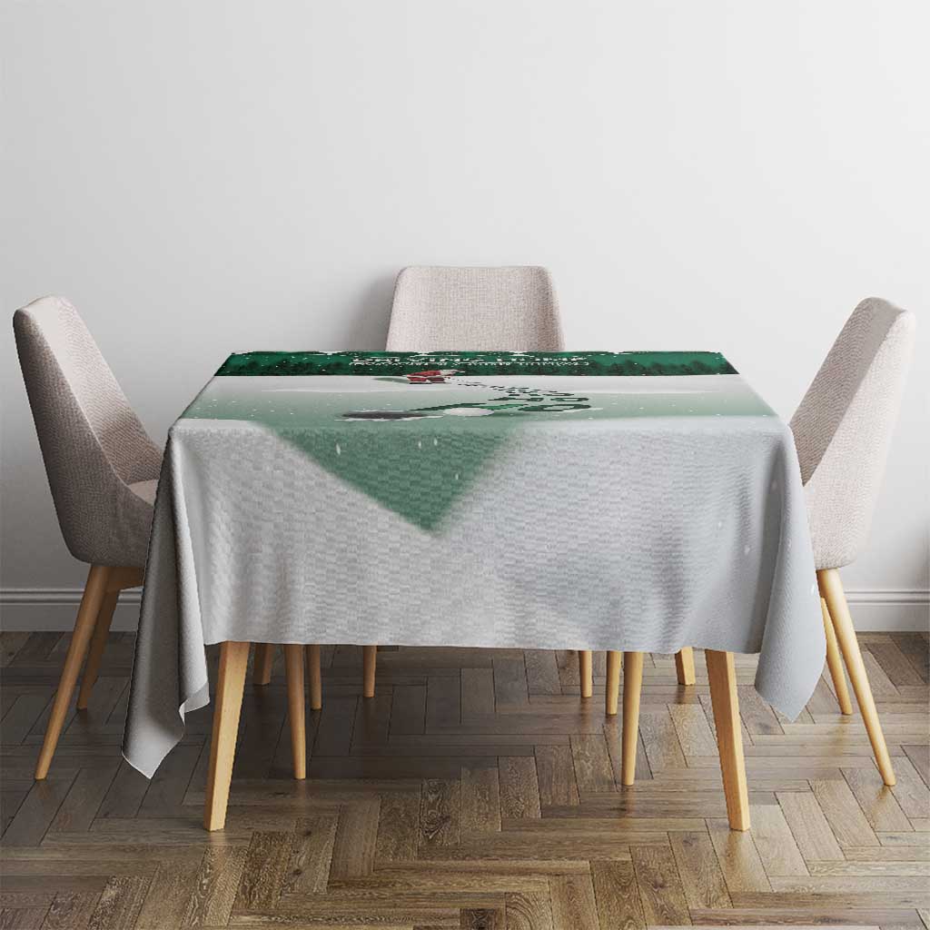 Golf Christmas Tablecloth Driving Home Fooore Xmas - Wonder Print Shop
