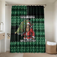 Bigfoot Christmas Bathroom Set Squatching Through The Snow - Wonder Print Shop