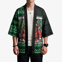 Bigfoot Christmas Kimono Squatching Through The Snow - Wonder Print Shop