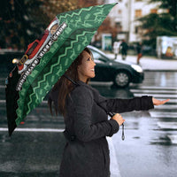 Bigfoot Christmas Umbrella Squatching Through The Snow - Wonder Print Shop