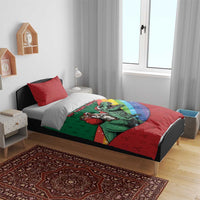 T Rex And Jesus Christmas Bedding Set Not Today Santa - Wonder Print Shop