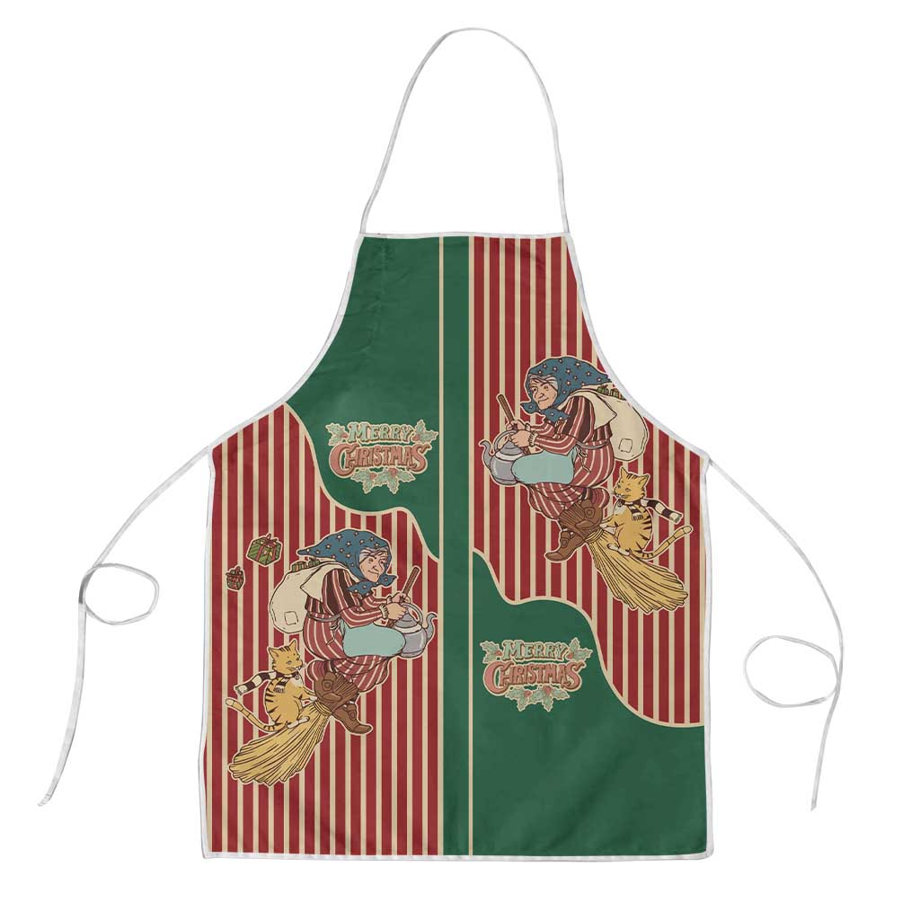 Western Yoke Apron Befana Merry Christmas Retro Style - Wonder Print Shop