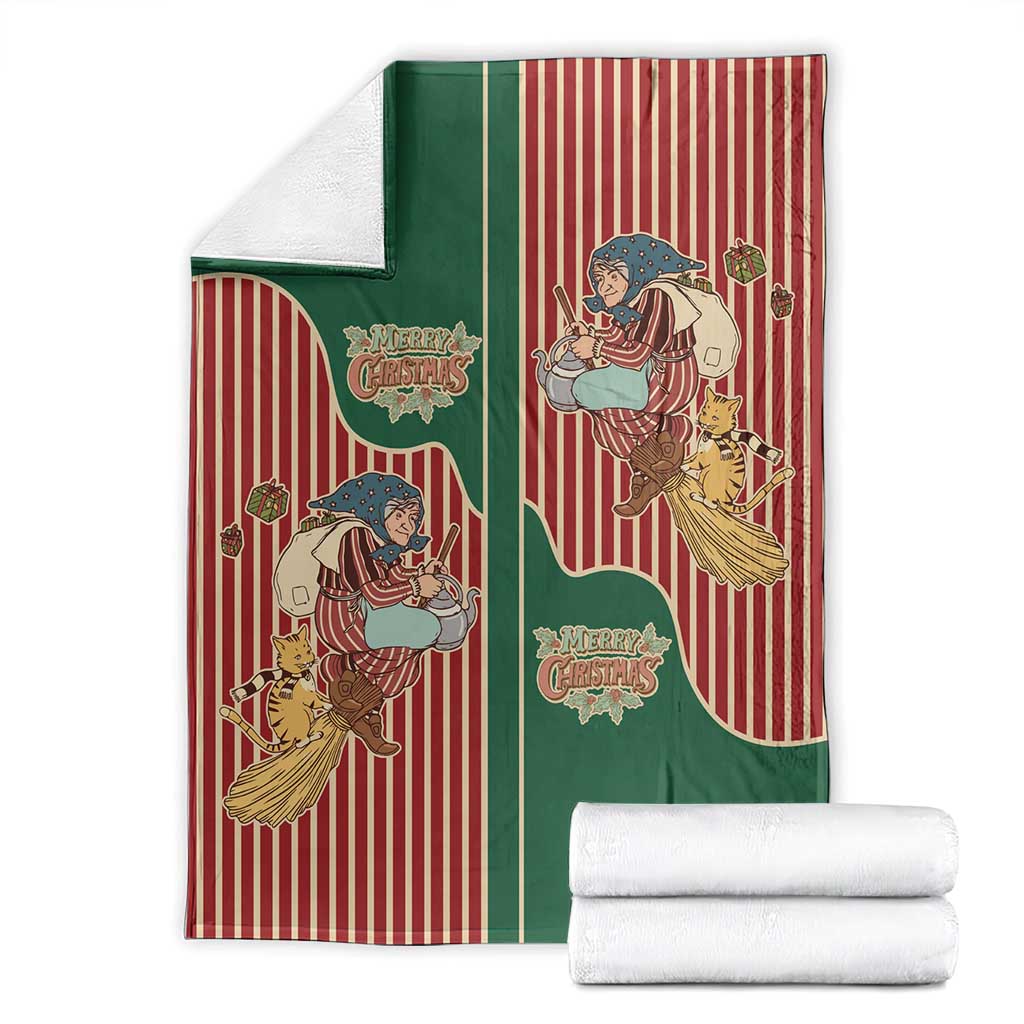 Western Yoke Blanket Befana Merry Christmas Retro Style - Wonder Print Shop