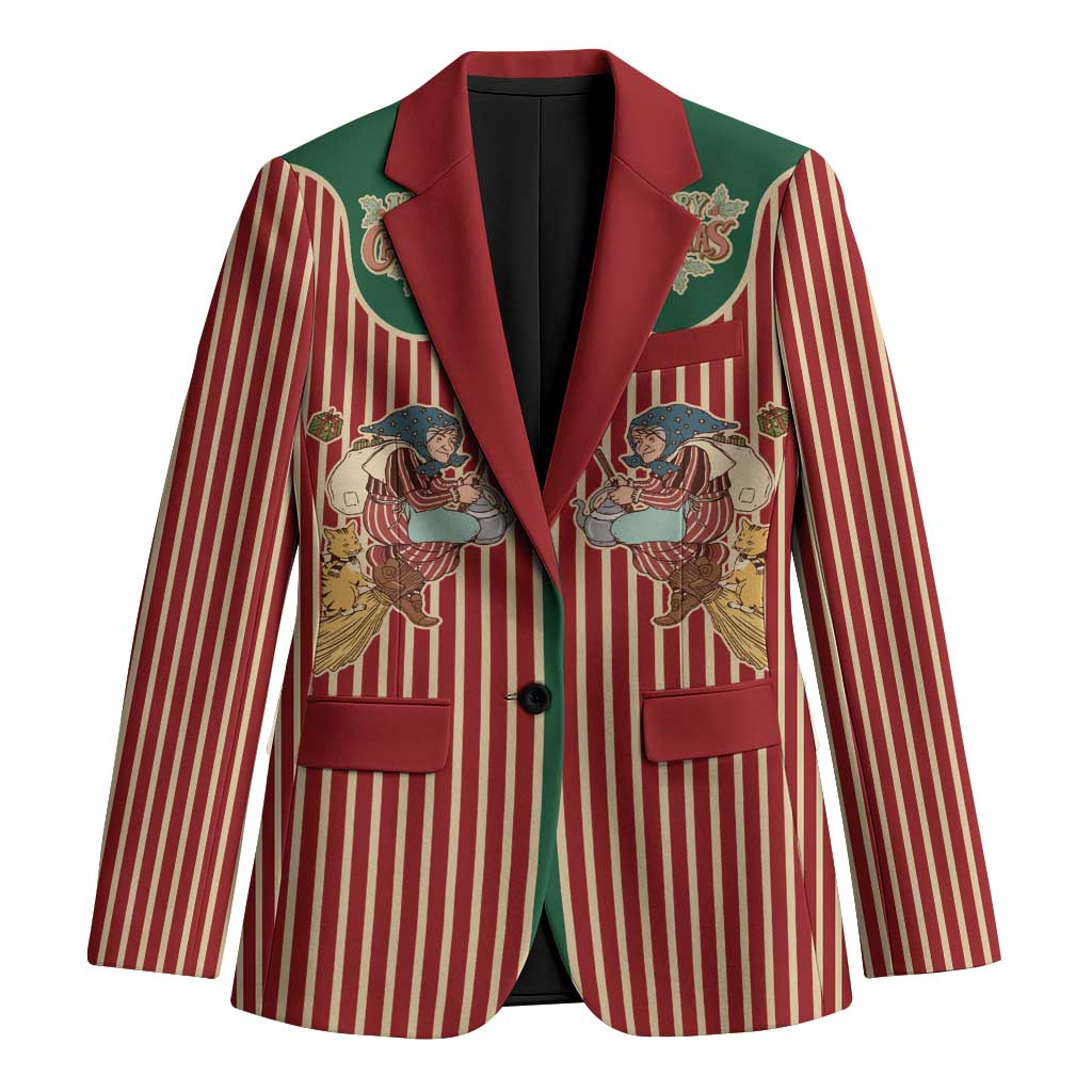 Western Yoke Blazer Befana Merry Christmas Retro Style - Wonder Print Shop