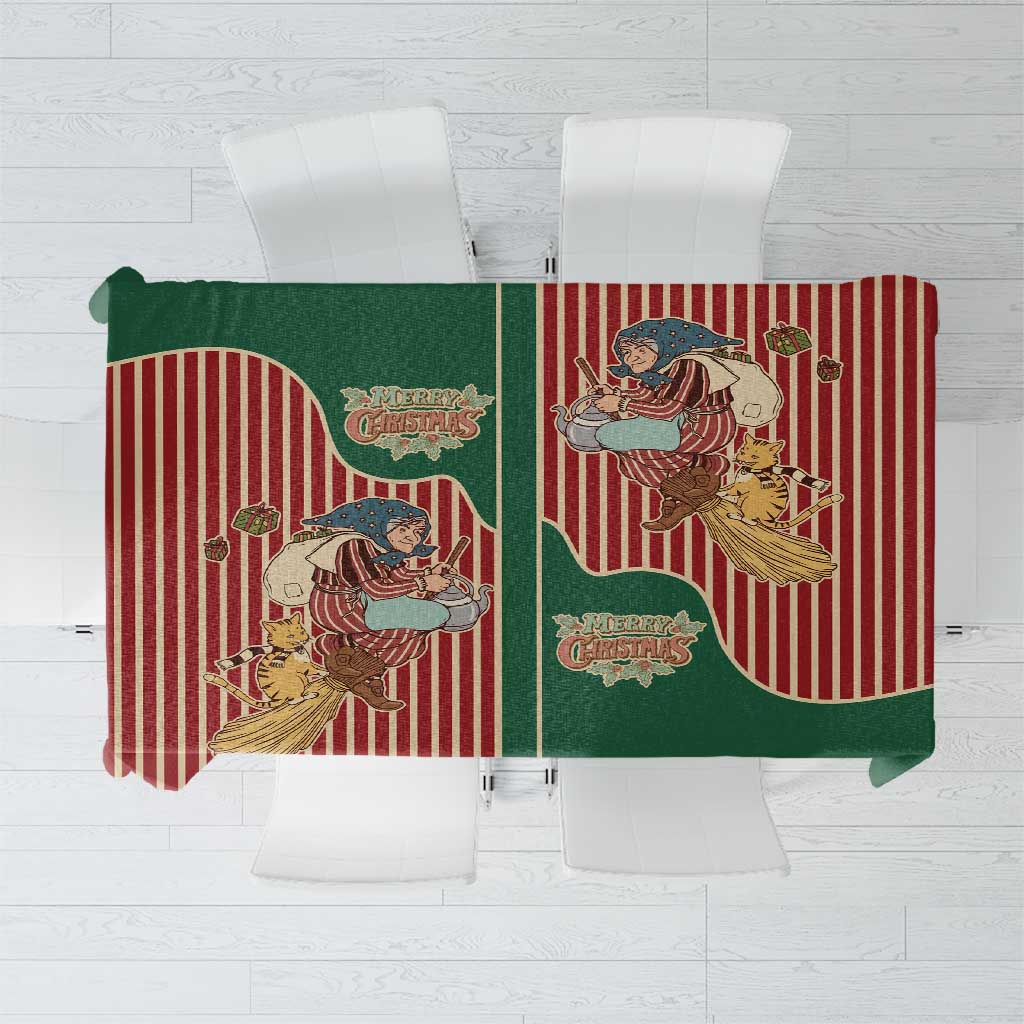 Western Yoke Tablecloth Befana Merry Christmas Retro Style - Wonder Print Shop