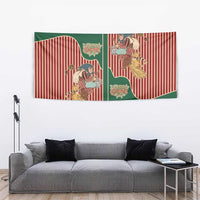 Western Yoke Tapestry Befana Merry Christmas Retro Style - Wonder Print Shop