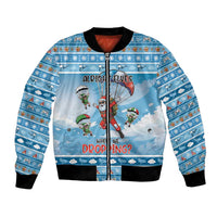 Gamer Christmas Bomber Jacket Alright Elves Where We Dropping - Wonder Print Shop
