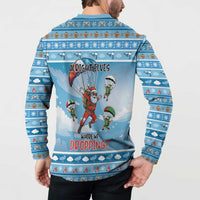 Gamer Christmas Button Sweatshirt Alright Elves Where We Dropping - Wonder Print Shop