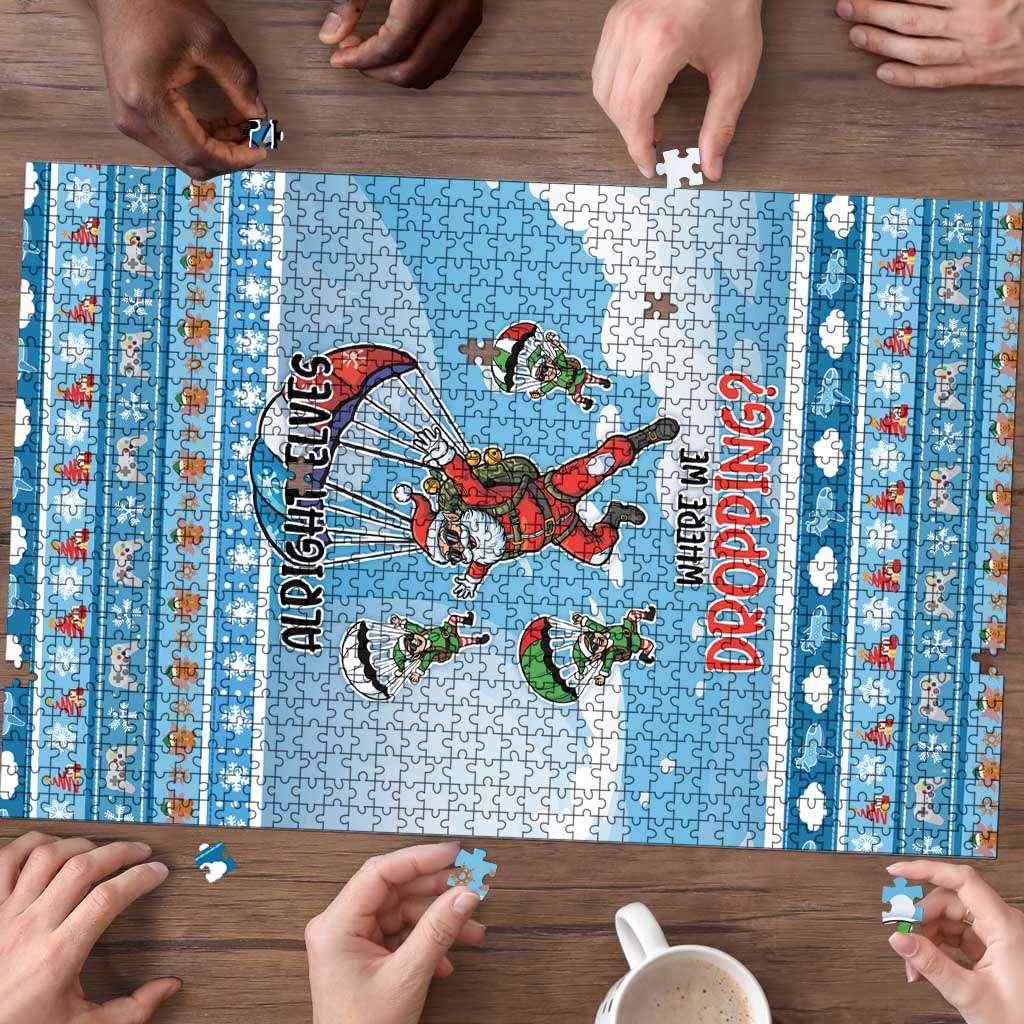 Gamer Christmas Puzzle Alright Elves Where We Dropping - Wonder Print Shop