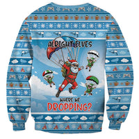 Gamer Christmas Sweatshirt Alright Elves Where We Dropping - Wonder Print Shop