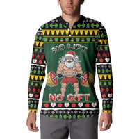 Xmas Gymer Christmas Button Sweatshirt No Lift No Gift - Wonder Print Shop