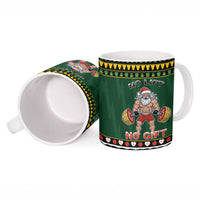 Xmas Gymer Christmas Ceramic Mug No Lift No Gift - Wonder Print Shop