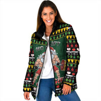 Xmas Gymer Christmas Padded Jacket No Lift No Gift - Wonder Print Shop