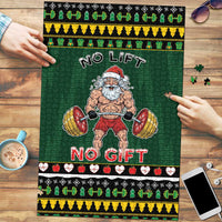 Xmas Gymer Christmas Puzzle No Lift No Gift - Wonder Print Shop