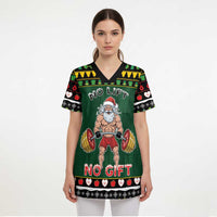 Xmas Gymer Christmas Scrub Top No Lift No Gift - Wonder Print Shop