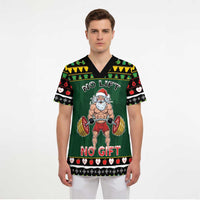Xmas Gymer Christmas Scrub Top No Lift No Gift - Wonder Print Shop
