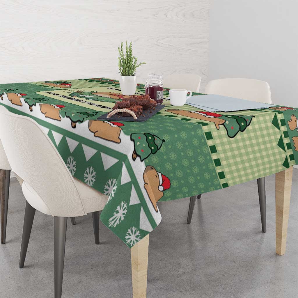 Capybara Christmas Tablecloth Wake Me Up When It's Christmas - Wonder Print Shop