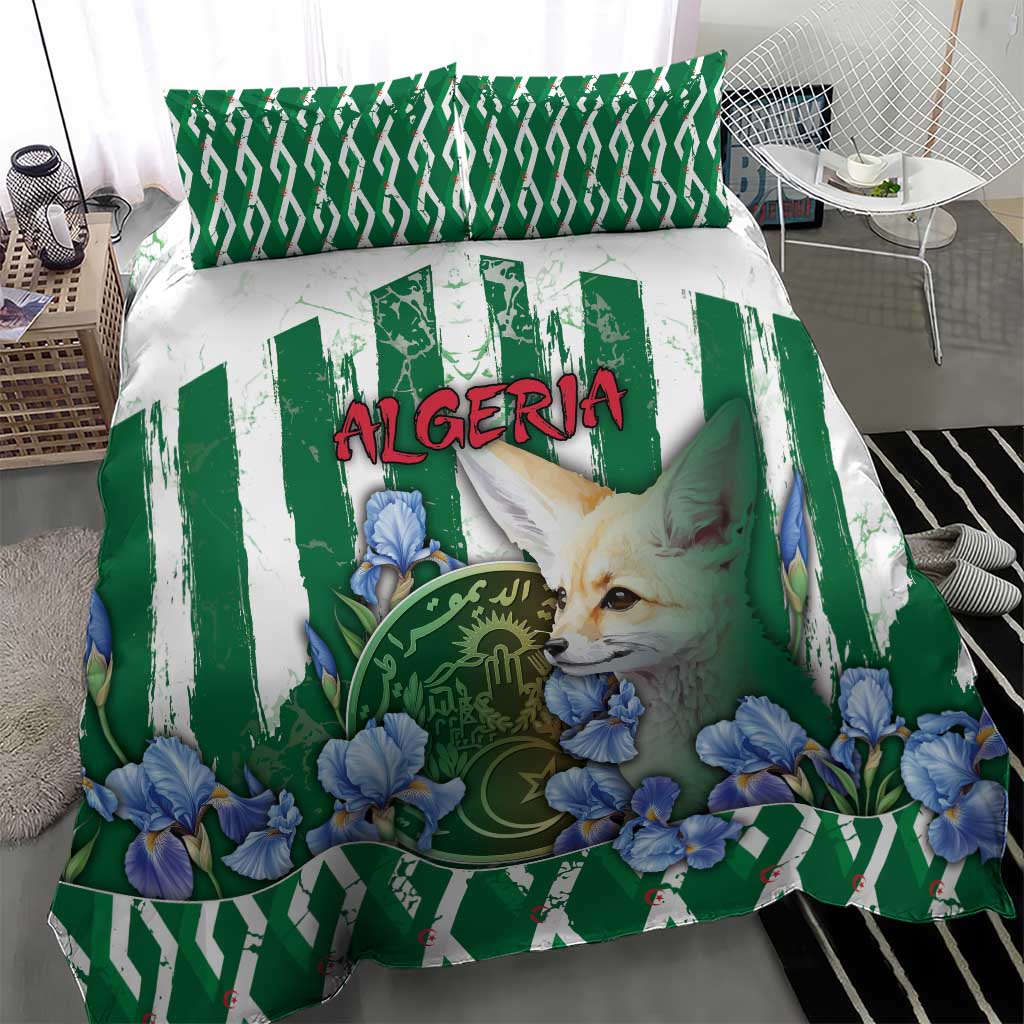 Algeria Bedding Set Fennec And Iris Grunge Style - Wonder Print Shop