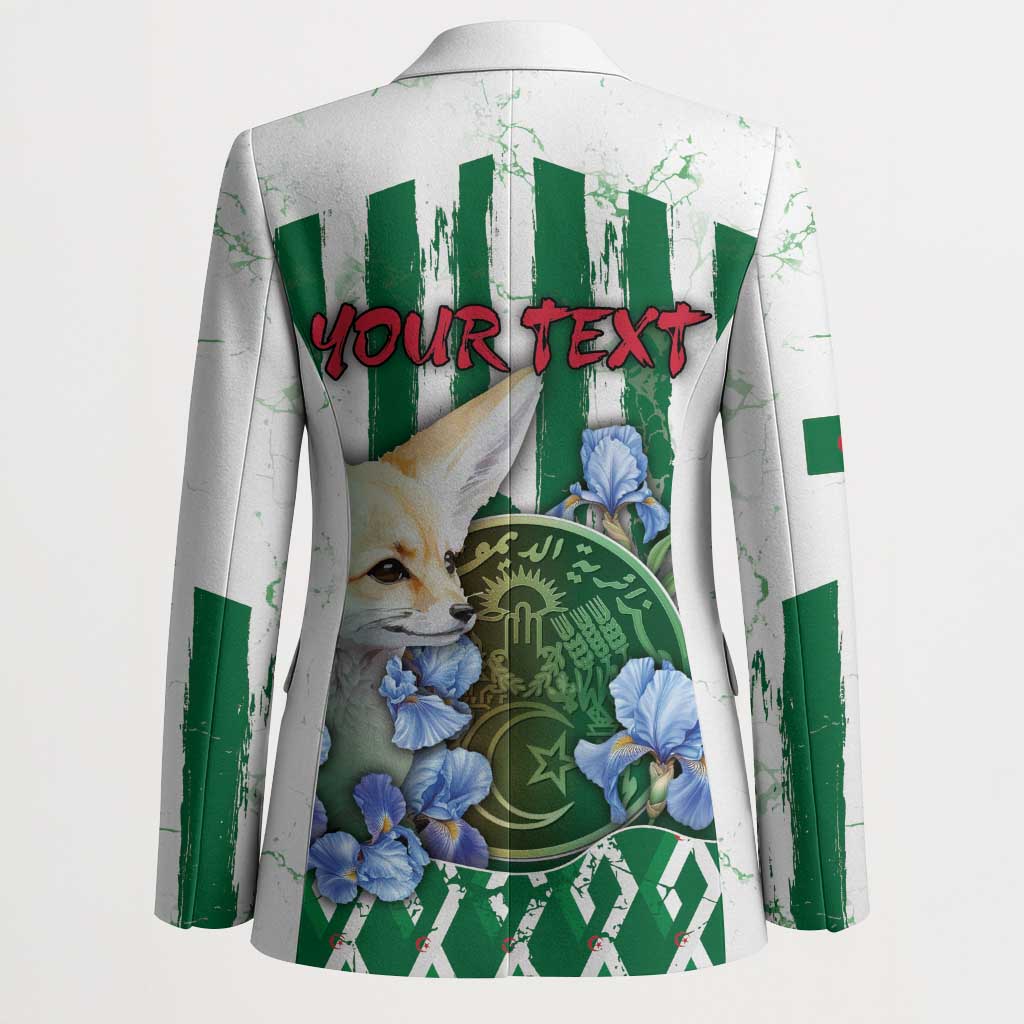 Personalized Algeria Blazer Fennec And Iris Grunge Style - Wonder Print Shop