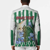 Personalized Algeria Blazer Fennec And Iris Grunge Style - Wonder Print Shop