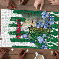 Algeria Puzzle Fennec And Iris Grunge Style - Wonder Print Shop