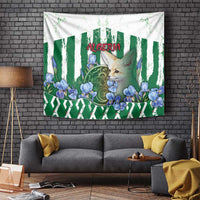 Algeria Tapestry Fennec And Iris Grunge Style - Wonder Print Shop