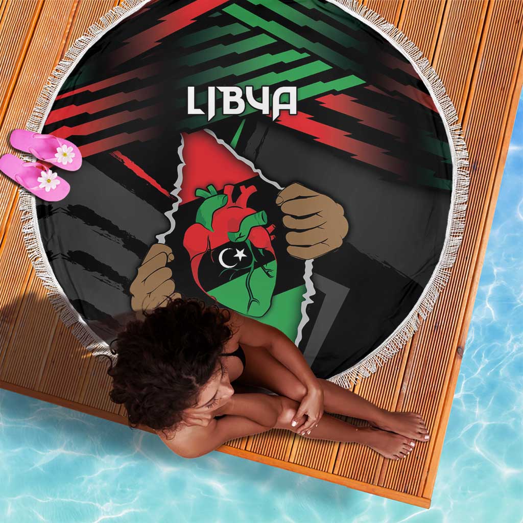 Libya In My Veins Beach Blanket - Wonder Print Shop