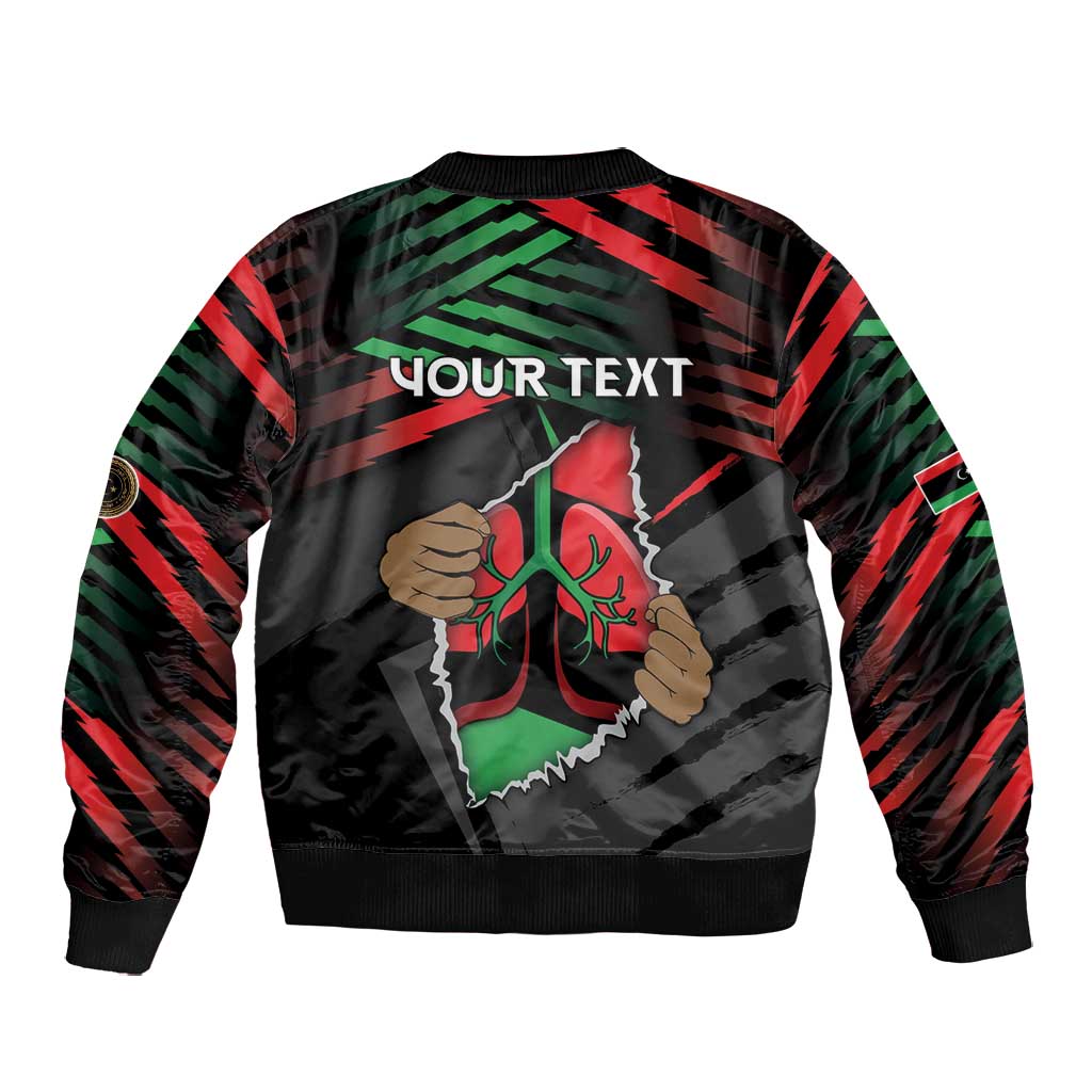 Personalized Libya In My Veins Bomber Jacket - Wonder Print Shop
