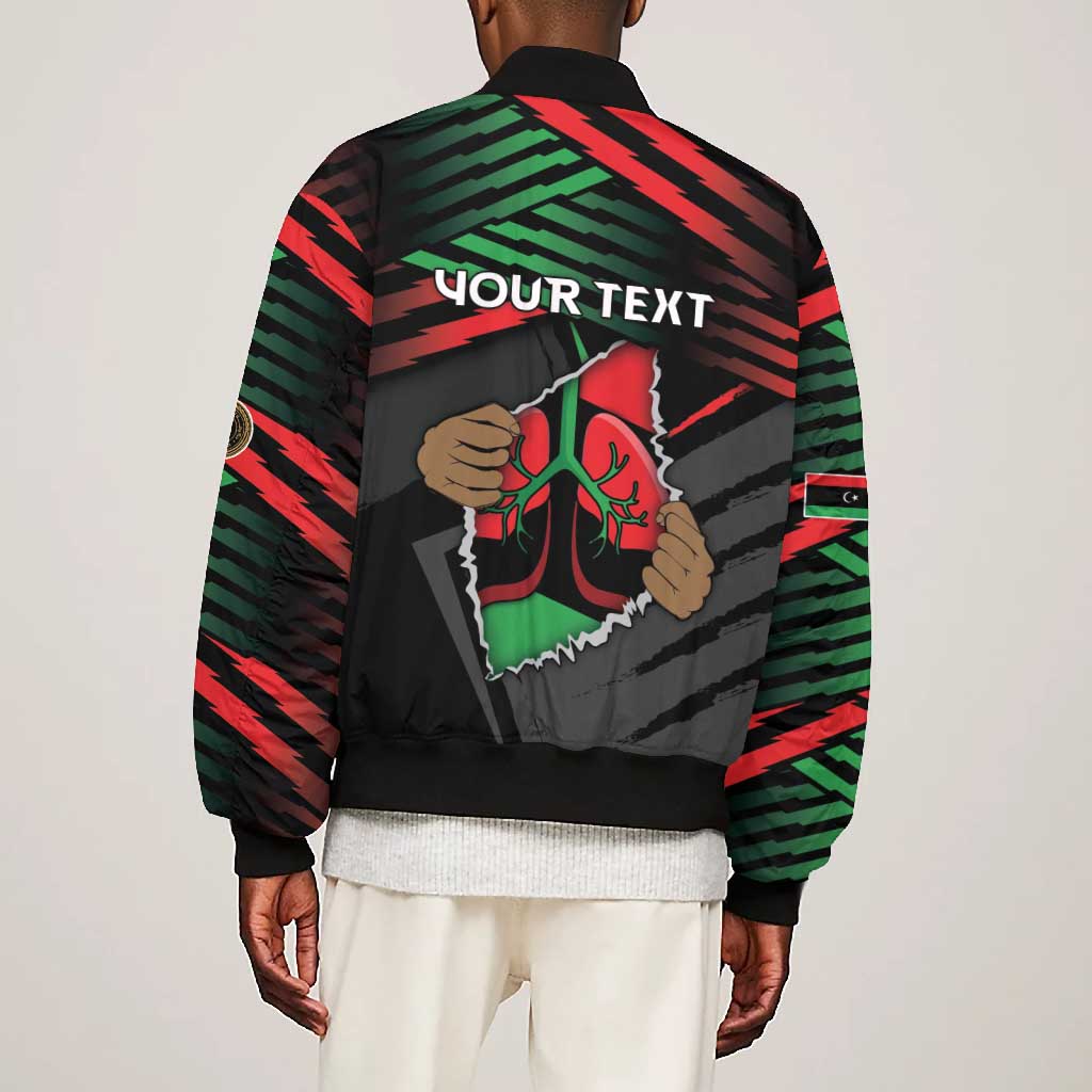 Personalized Libya In My Veins Bomber Jacket - Wonder Print Shop