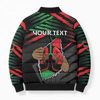 Personalized Libya In My Veins Bomber Puffer Jacket - Wonder Print Shop