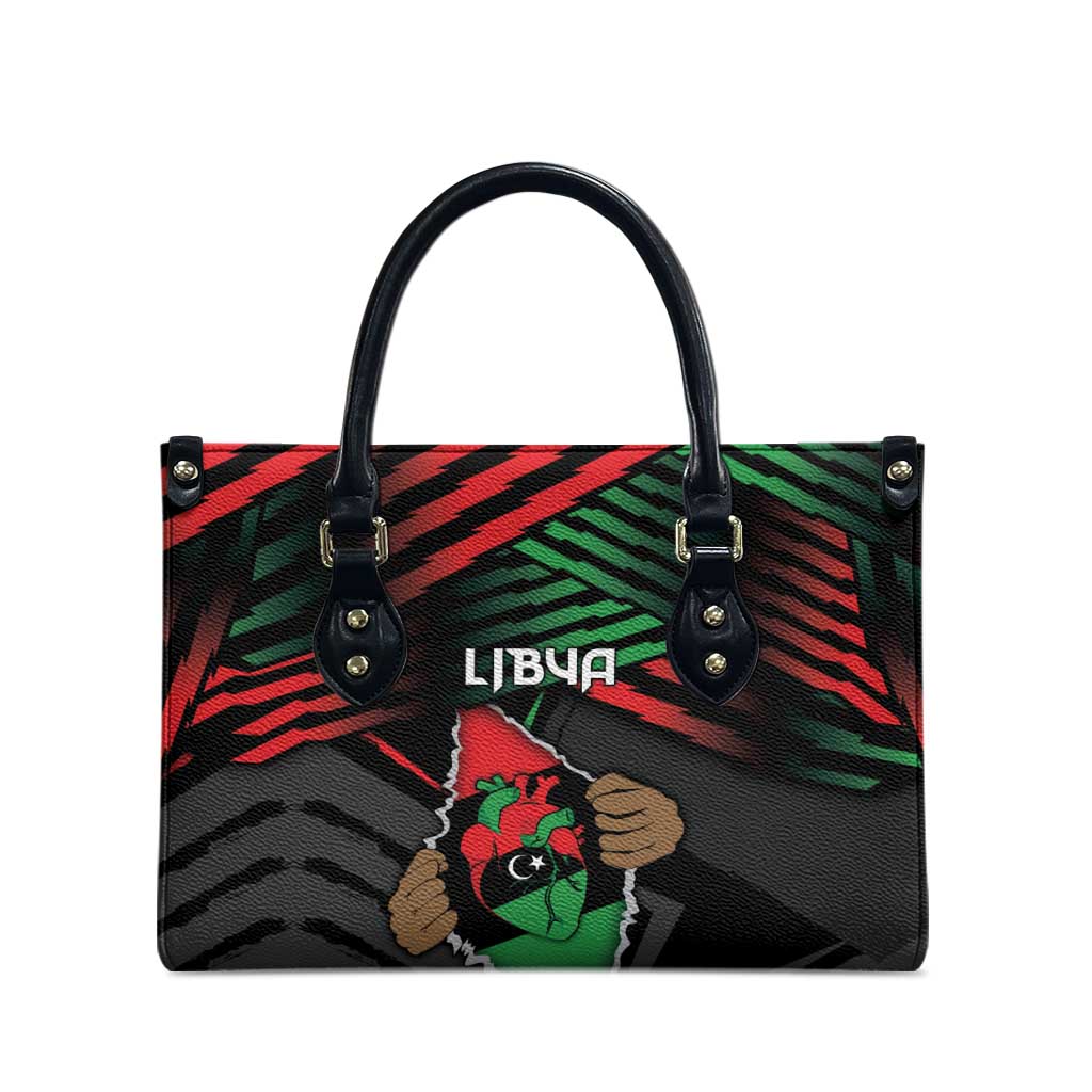 Libya In My Veins Leather Bag - Wonder Print Shop