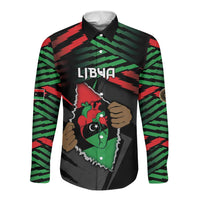 Personalized Libya In My Veins Long Sleeve Button Shirt - Wonder Print Shop