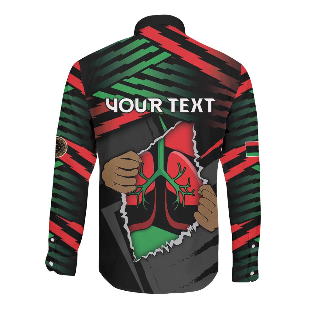 Personalized Libya In My Veins Long Sleeve Button Shirt - Wonder Print Shop