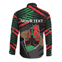 Personalized Libya In My Veins Long Sleeve Button Shirt - Wonder Print Shop
