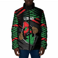 Personalized Libya In My Veins Padded Jacket - Wonder Print Shop