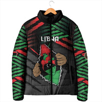 Personalized Libya In My Veins Padded Jacket - Wonder Print Shop