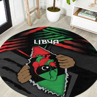 Libya In My Veins Round Carpet - Wonder Print Shop
