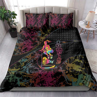 Jumping Fitness Bedding Set Trampoline Workout Pop Art