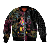 Personalized Jumping Fitness Bomber Jacket Trampoline Workout Pop Art