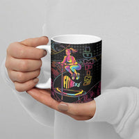 Personalized Jumping Fitness Ceramic Mug Trampoline Workout Pop Art