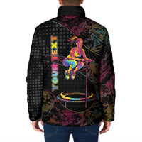 Personalized Jumping Fitness Padded Jacket Trampoline Workout Pop Art