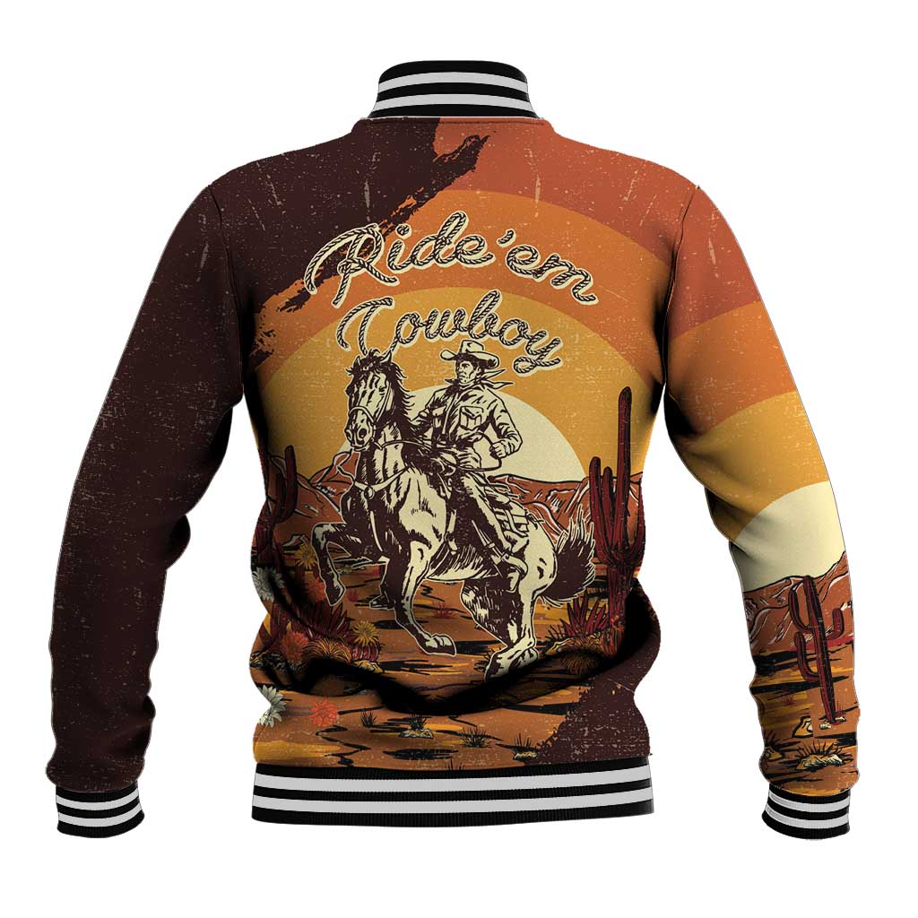 Cowboy Baseball Jacket Ride Em Cowboy