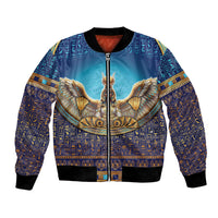 Egyptian Goddess Isis Bomber Jacket Ancient Mythology Winged Queen