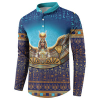 Egyptian Goddess Isis Button Sweatshirt Ancient Mythology Winged Queen