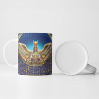 Egyptian Goddess Isis Ceramic Mug Ancient Mythology Winged Queen