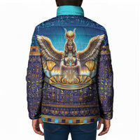 Egyptian Goddess Isis Padded Jacket Ancient Mythology Winged Queen