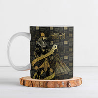 Egyptian God Thoth Ceramic Mug Ancient Mythology Ibis Wisdom Hieroglyphic