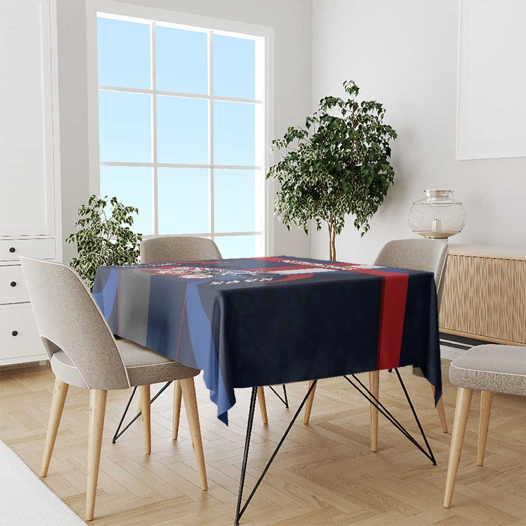 Netherlands Cycling Tablecloth Sporty Style Navy - Wonder Print Shop