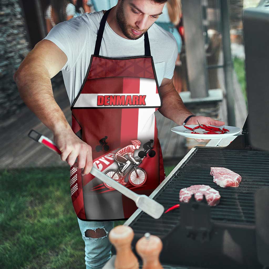 Denmark Cycling Apron Sporty Style Red - Wonder Print Shop